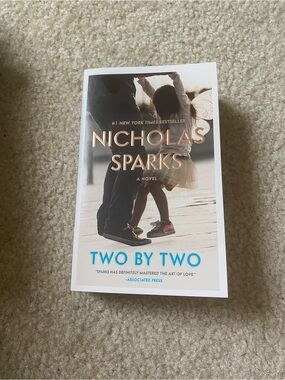 Nicholas Sparks "Two by Two" Paperback Book - White, Blue, Rose Gold